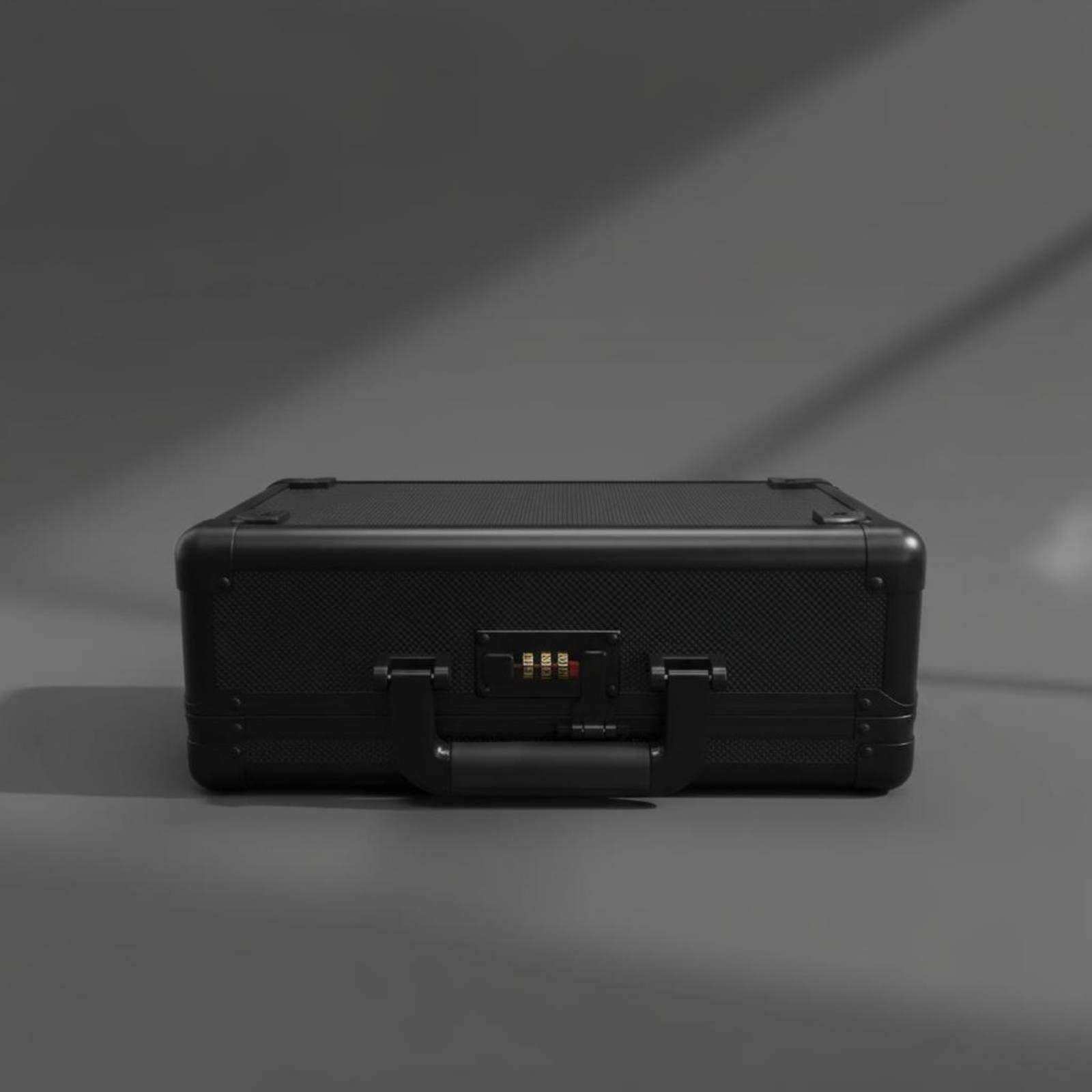 Storage - กล่องเก็บการ์ดแบบล็อคได้ พร้อมหูหิ้วพกพา โครงอะลูมิเนียม