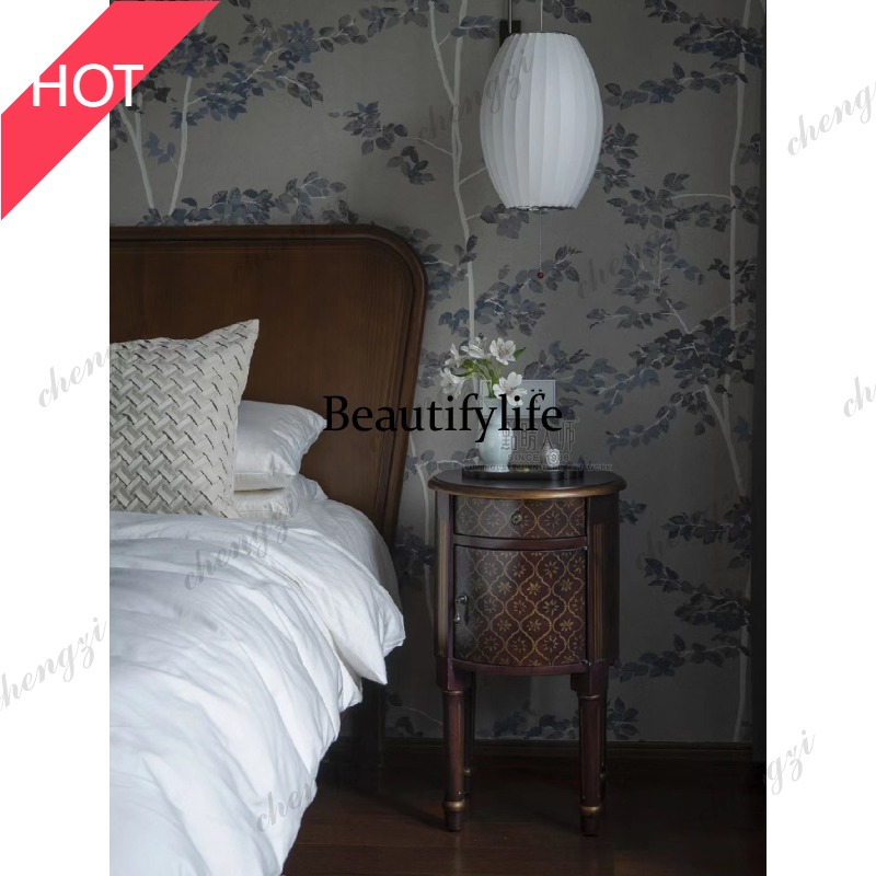 9344 โต๊ะข้างเตียงทรงกลมลายดอก - Sofas บทวิจารณ์และราคา