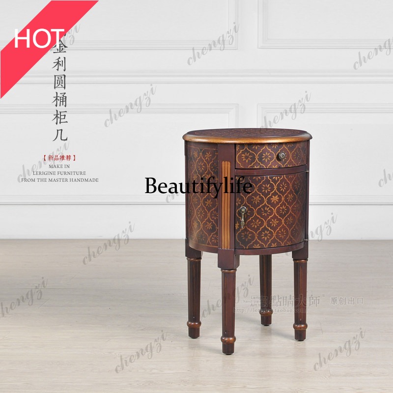 9344 โต๊ะข้างเตียงทรงกลมลายดอก - Sofas บทวิจารณ์และราคา