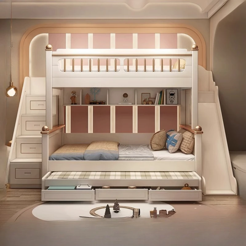 เตียงสองชั้นไม้ขนาด 135x190 ซม - King Size Bed Frame With Storage Drawers บทวิจารณ์และราคา