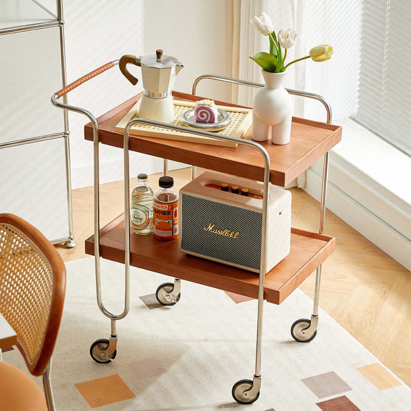 รถเข็นไม้เนื้อแข็งขนาดเล็กสำหร - Tables บทวิจารณ์และราคา